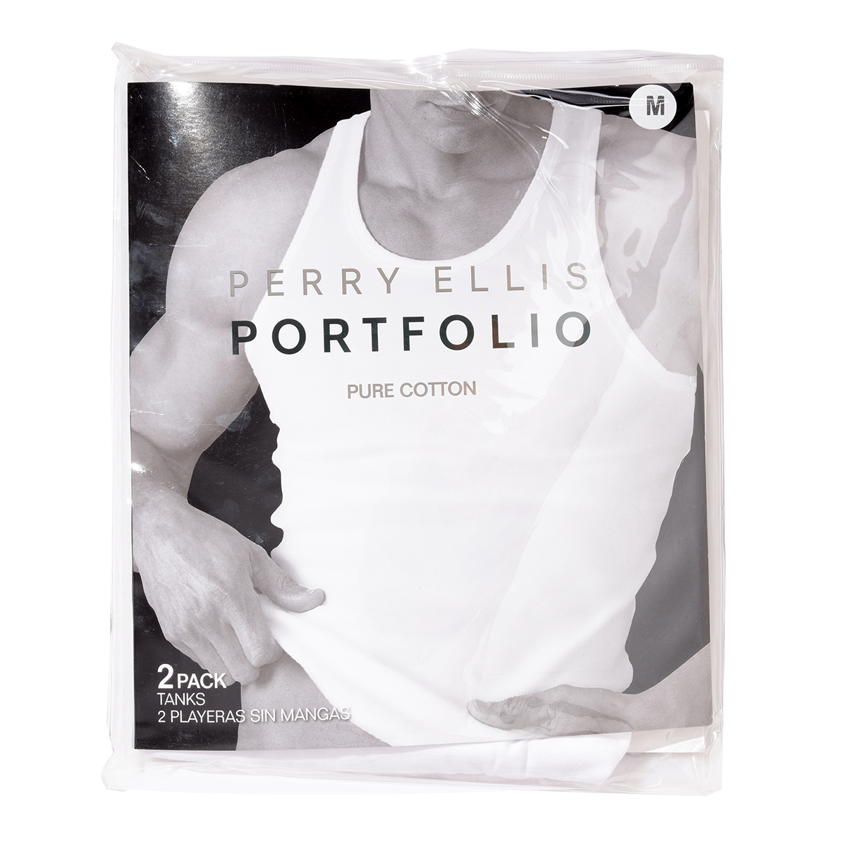 Playera Pijama Para Hombre Color Blanco 2Pack Perry Ellis image number null