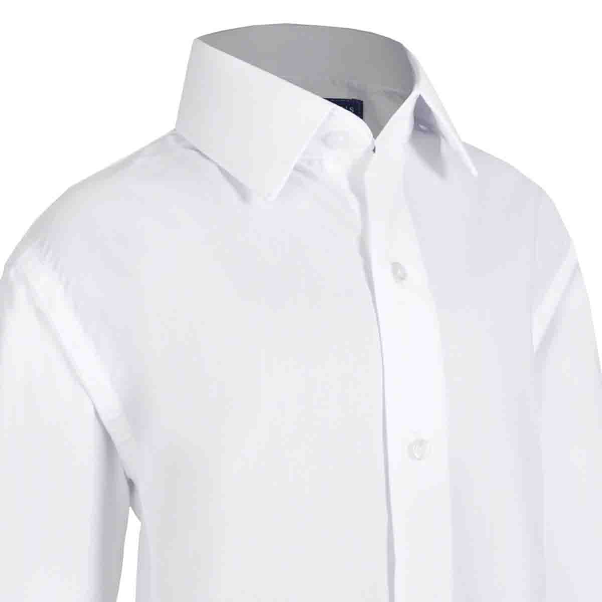 Camisa De Vestir Manga Larca Color Blanco Zilery's Para Ni&ntilde;o image number null