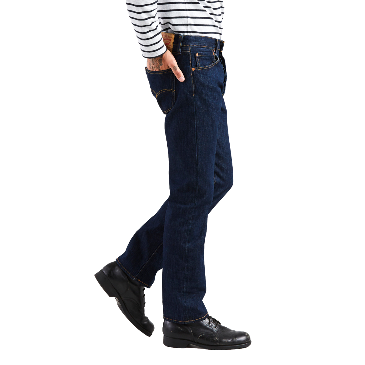 Jeans Recto Semi Ajustado Levi's 501 Para Hombre Universitario image number null
