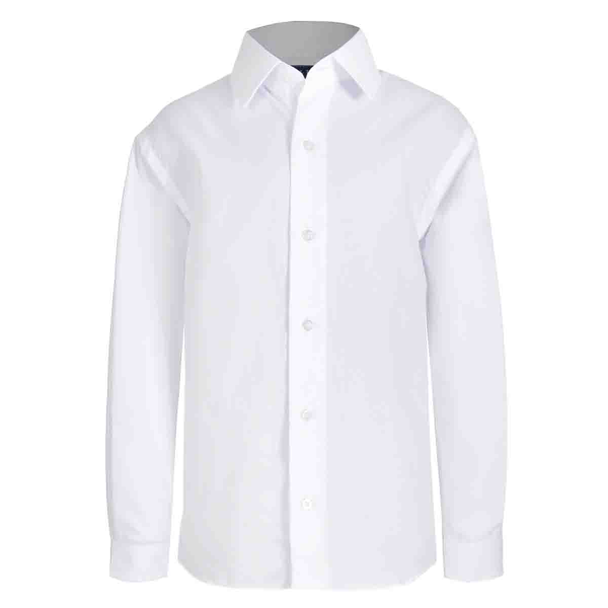 Camisa De Vestir Manga Larca Color Blanco Zilery's Para Ni&ntilde;o image number null